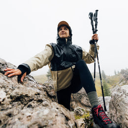 Faltbare Wanderstöcke aus Carbon