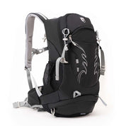 30 L Wanderrucksack Herren & Damen, schwarzer Rucksack mit ergonomischen Tragesystem und vielseitigen Taschen für Outdoor-Abenteuer, ideal für Tageswanderungen und Trekkingtouren.