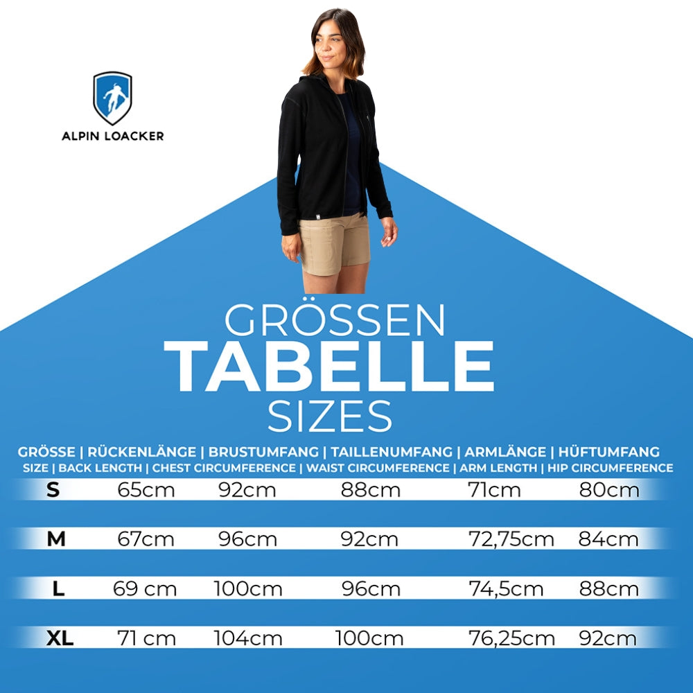 Maglia a maniche lunghe Merino con zip donna 230g/m2 (Copia) 