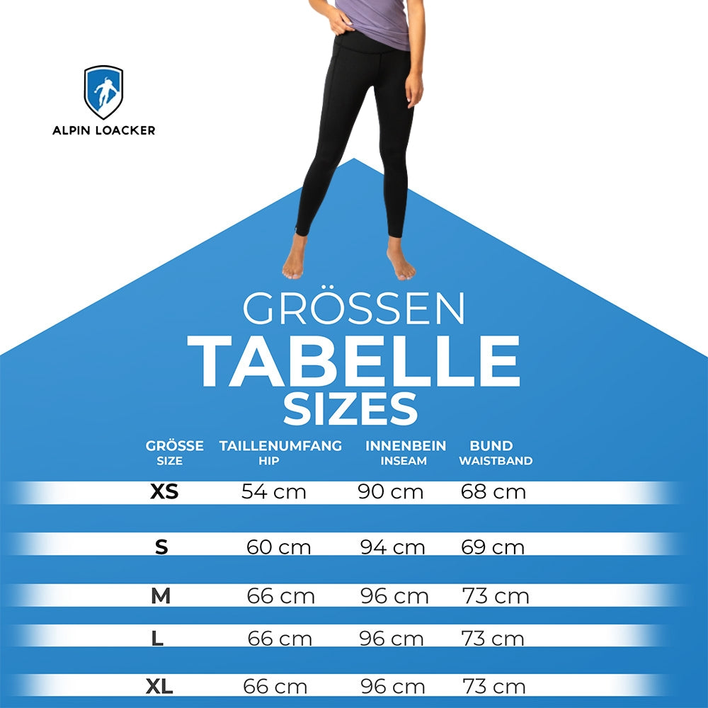 Pantaloni Yoga Merino Donna 150 g/m2 