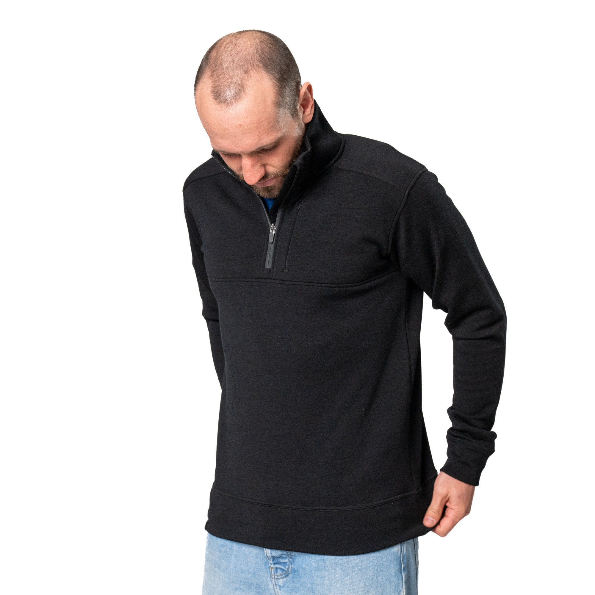 Merino 1/4 Zip Jacket Men 280 g/m2