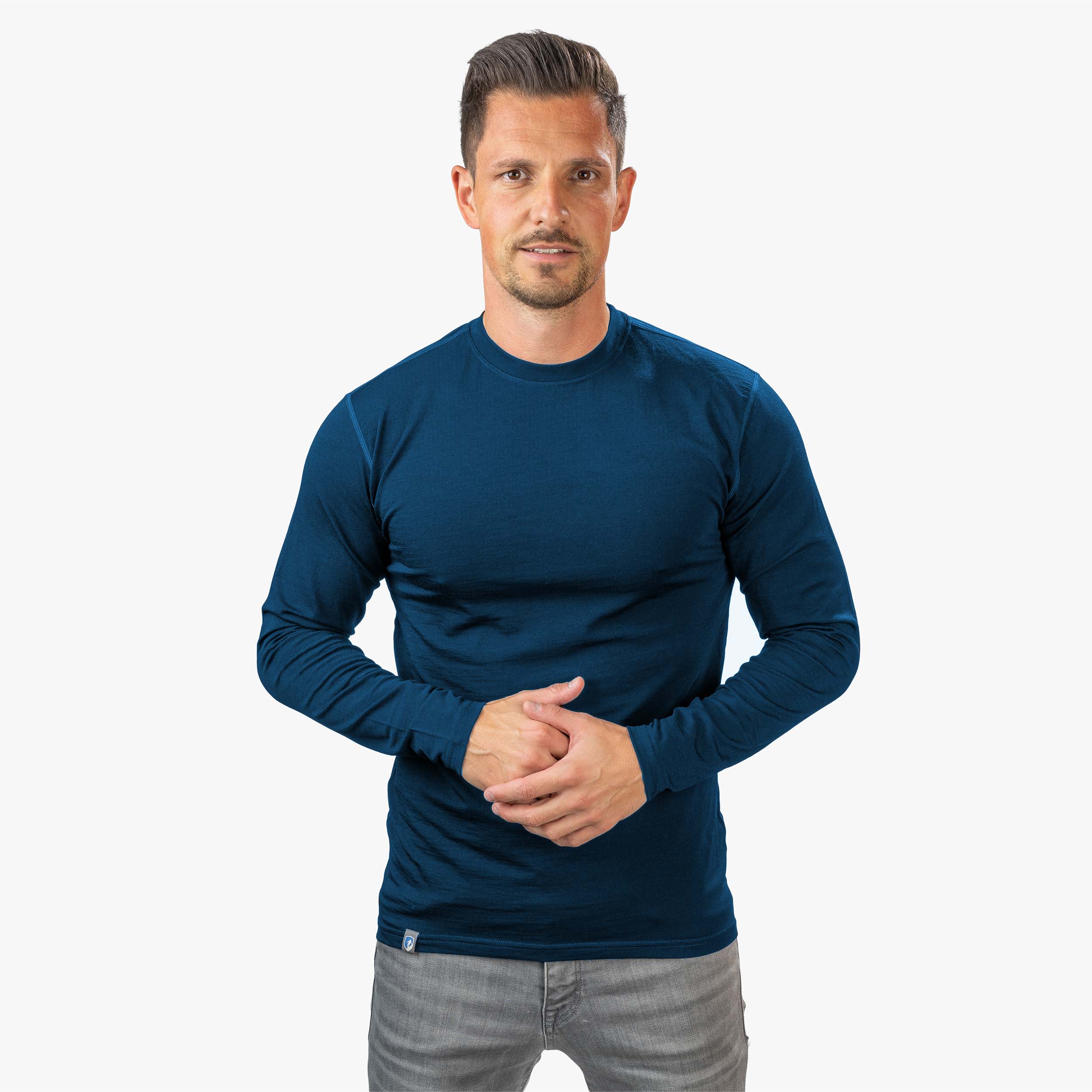 Merino Coolmax Langarmshirt Herren 150 g/m²