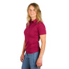 Alpin Loacker merino Polo Shirt damen in Berry