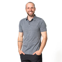 Merino Coolmax Polo T-Shirt Men's 150 g/m2 - Grey / S