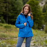 Alpin Loacker Veste imperméable d'extérieur pour femme en bleu