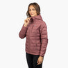 Alpin Loacker Giacca outdoor da donna calda e leggera, giacca outdoor da donna impermeabile in ruggine