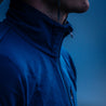 Alpin Loacker Blue merino jackets herren with zip, merino clothing