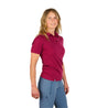 Alpin Loacker merino polo t-shirt damen berry