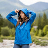 Blue Outdoor Jacket Women by Alpin Loackeroutdoor jacket waterproof in blue