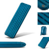 Light sleeping mat for 4 seasons, blue inflatable mat with optimal size and innovative insulation, ideal for outdoor adventures.