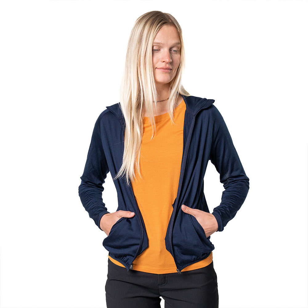 Giacca 100% lana Merino donna 160 g/m² - ultrafine
