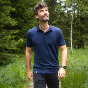 Polo en mérinos pour hommes 
