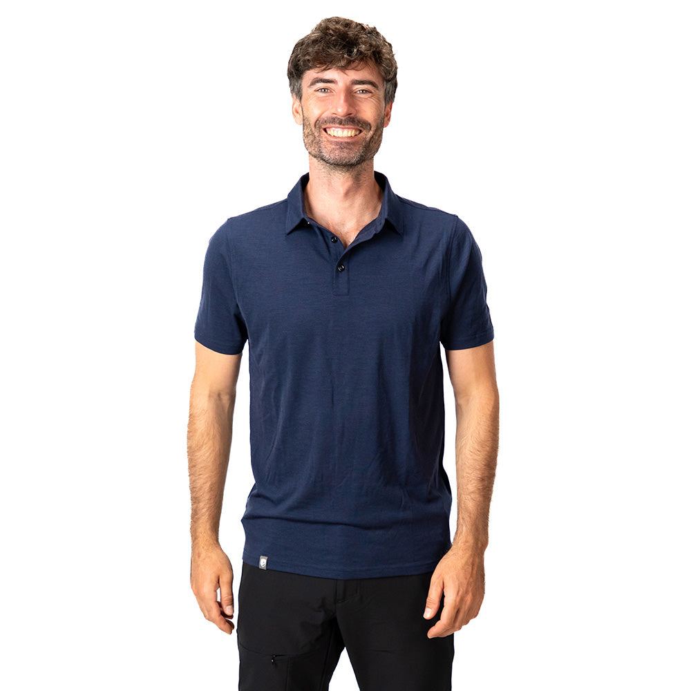 Polo en mérinos pour hommes 