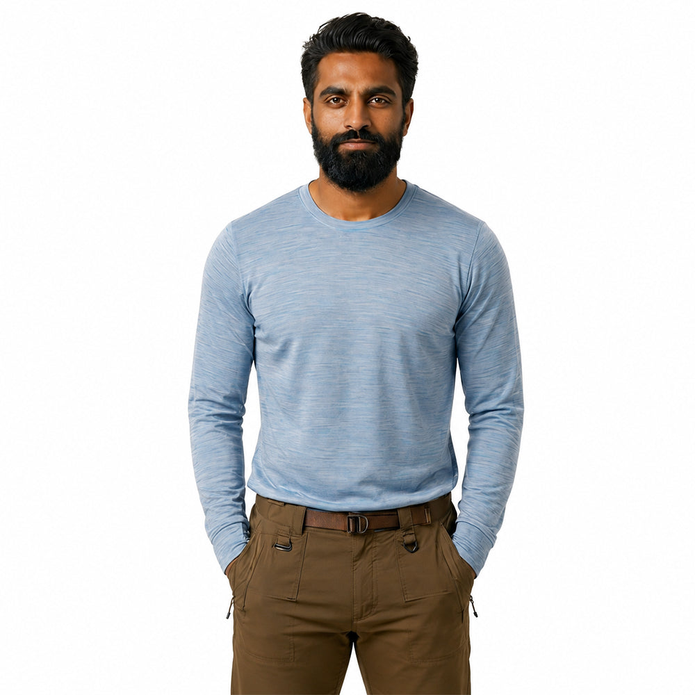 Merino Coolmax Langarmshirt Herren 150 g/m²