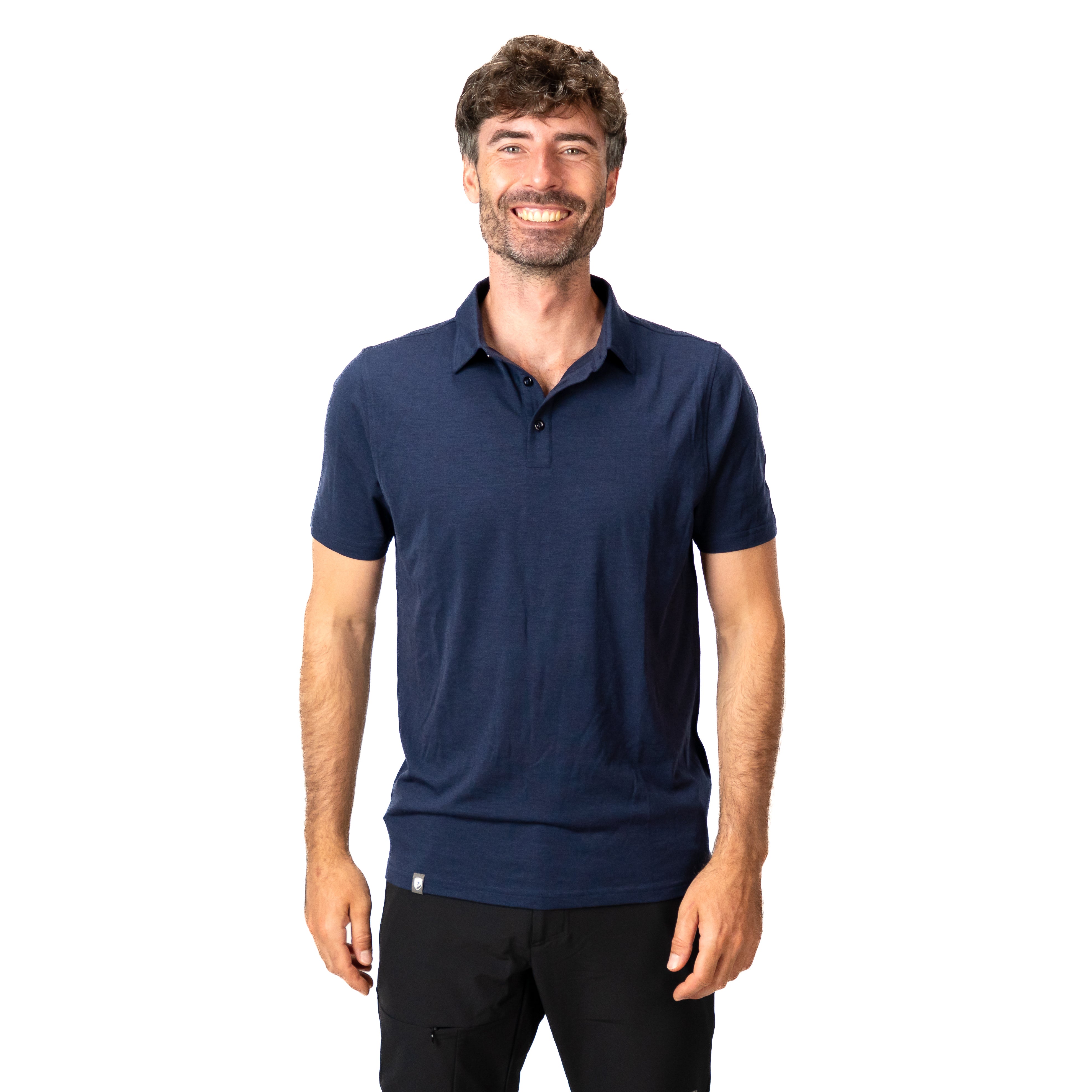Polo en mérinos pour hommes 