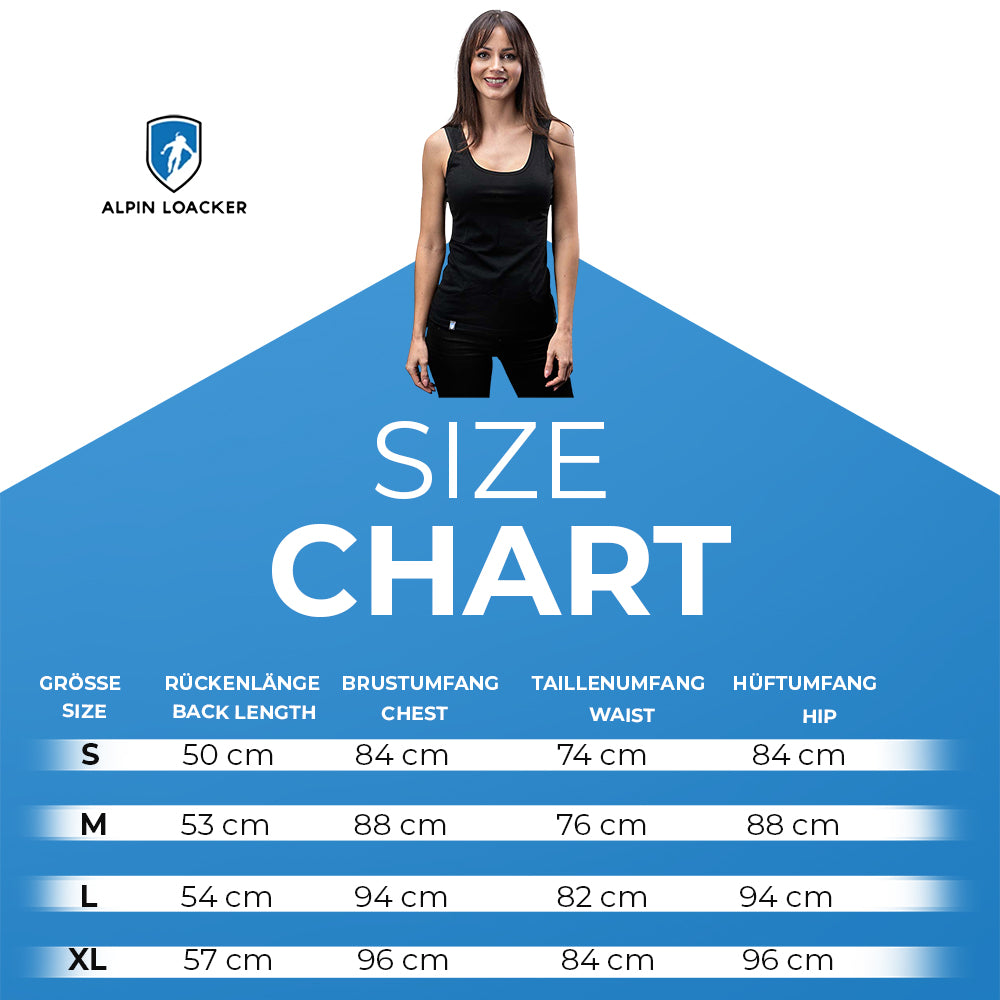 Frau trägt Merino Tank Top Damen 150g/m2, ideal für Outdoor-Aktivitäten, kombiniert Merinowolle mit synthetischer Stabilität für Komfort und Langlebigkeit.