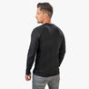 Alpin-Loacker-black-light-long-sleeve-shirt-merino-men, merino wool long-sleeved shirt ultralight black, buy merino clothing online, men's merino shirt