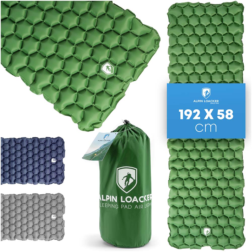Ultraleichte Isomatte - 465g, langlebige Outdoor-Matratze aus recyceltem Nylon mit wabenförmigen Luftkammern, ideal für Camping und Trekking-Abenteuer.