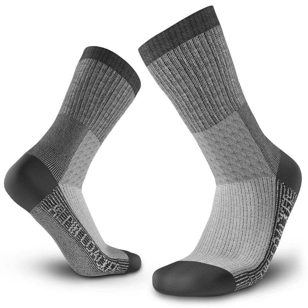 Merino Wandersocken Classic Herren & Damen, graue Socken aus 72% Merinowolle, ideal für Outdoor-Abenteuer, bieten Komfort, Atmungsaktivität und Strapazierfähigkeit.