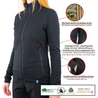 Merino wool jacket Women's details and product description- Alpin Loacker