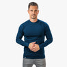 Alpin-Loacker blue light long-sleeved shirt merino men, merino wool long-sleeved shirt ultralight blue, buy merino clothing online