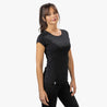Alpin Loacker T-shirt mérinos femme en noir, T-shirt mérinos femme en laine mérinos de première qualité, acheter T-shirt mérinos femme en ligne