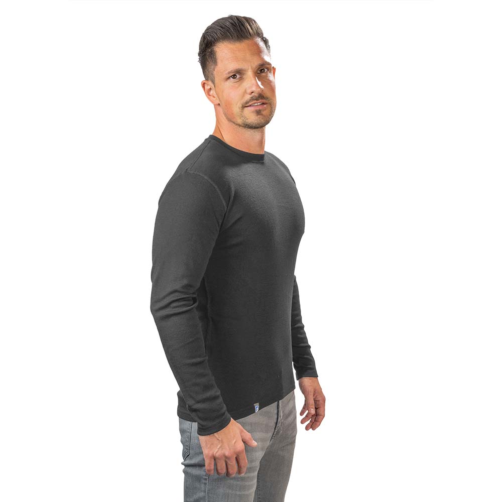 m2 aus 100% Merinowolle, ideal für Outdoor-Aktivitäten, atmungsaktiv, geruchsneutral und schnelltrocknend.