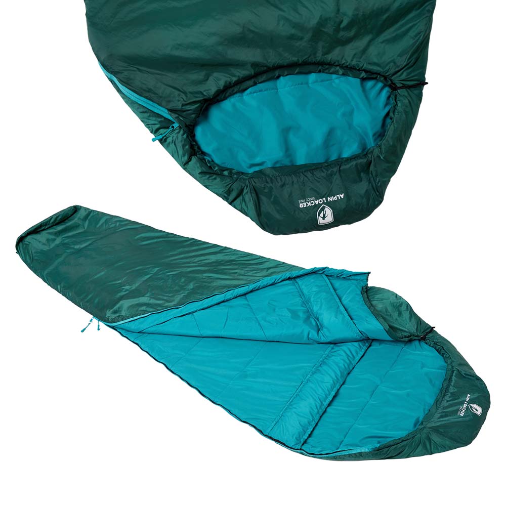 SYN PRO - Synthetik Sommer Schlafsack ultraleicht, ideal für Outdoor-Abenteuer. Nachhaltig aus recyceltem Material, kompakt, mit Kordelzug und durchgehendem Reißverschluss.