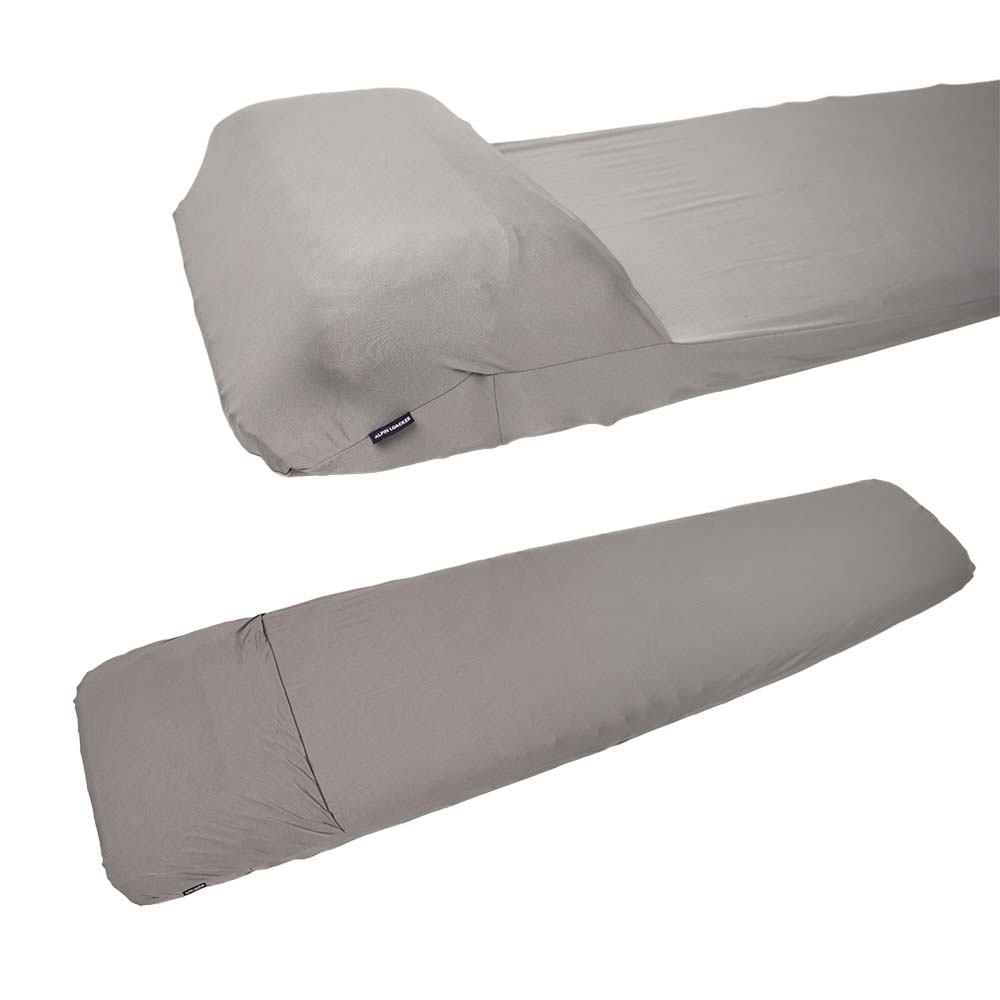 Ultra Light Pro Matte Überzug für Isomatten, grauer Bezug mit schwarzem Label, schützt und verbessert Isolierung, ideal für Outdoor-Abenteuer.
